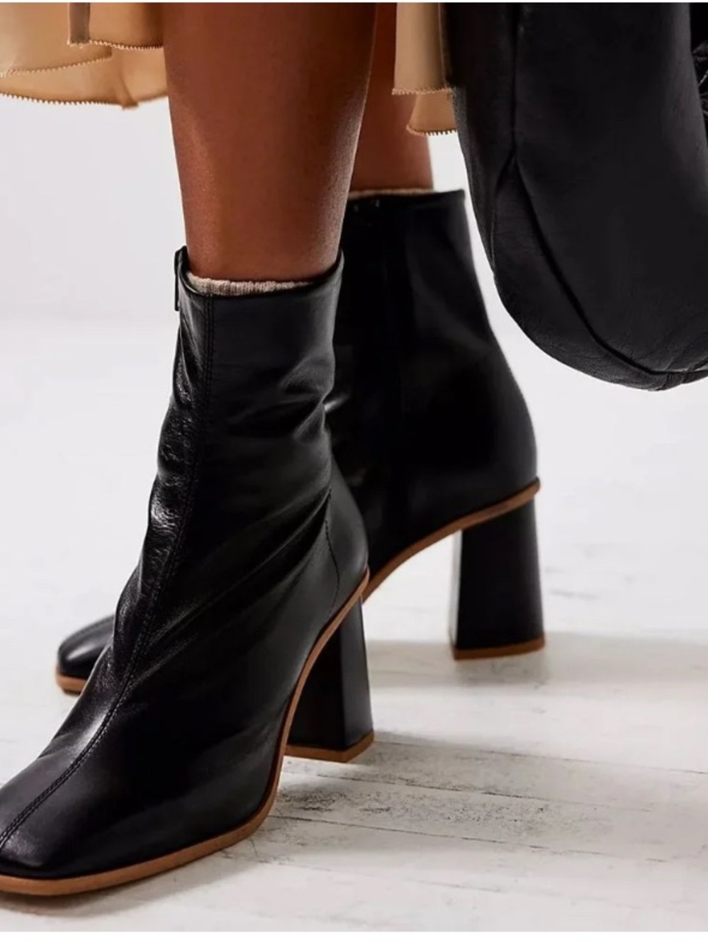 FREE PEOPLE Sienna Square Toe Ankle Boots